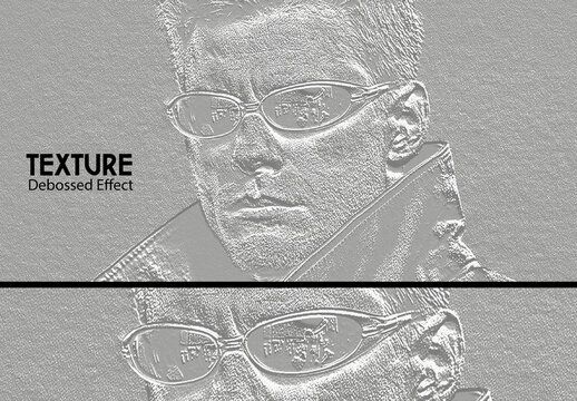 Relief Texture Debossed Paper Photo Effect