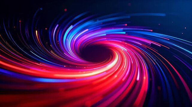 Colorful abstract spiral motion