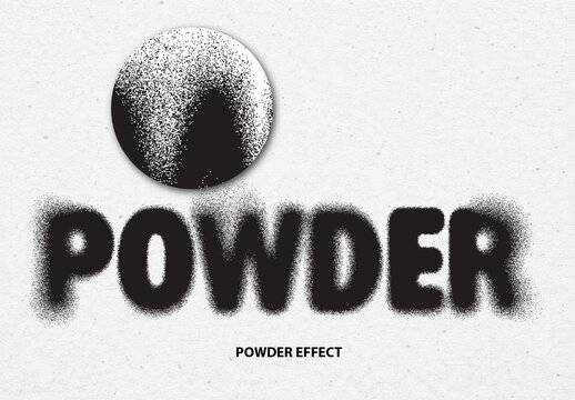 Spray Powder Text Effect