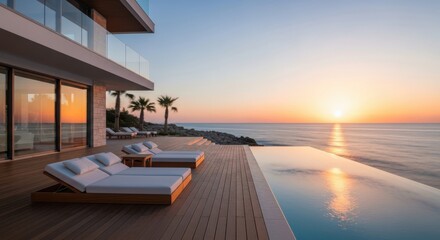 Obraz premium Luxury Villa by the Ocean