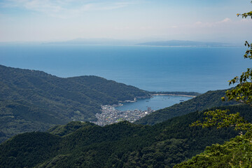 夏の静岡県沼津市戸田地区