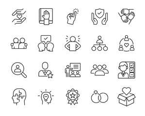 Trust icon set.