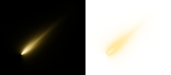 Golden Light Beam Explosion with Glowing Energy Trail © Kal El BSF