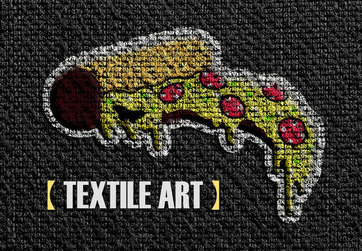 Woven Wool Effect Mockup