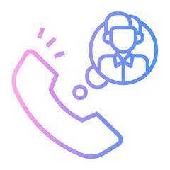 interaction Line Gradient Icon