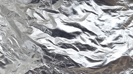 crumpled aluminum foil background