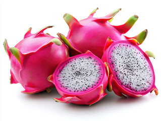 Dragon fruit isolated on white background