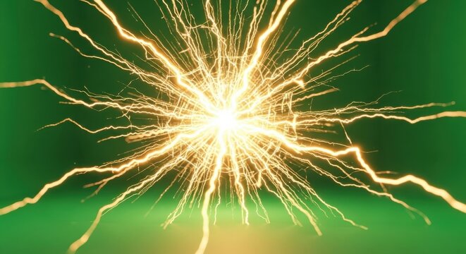 Electric Explosion on Green