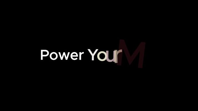A motivational video about empowering your mind with a powerful message