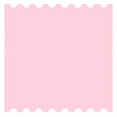 Illustration of a pink coupon