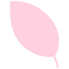 Illustration of a pink leaves 