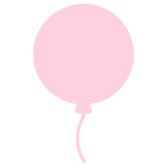 pink balloon isolated