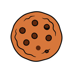 vector almonds on white background