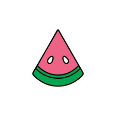 vector illustration of a watermelon