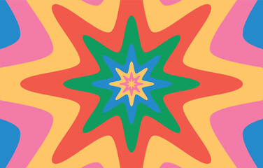 Background star burst unique design abstract colorful bold vibrant