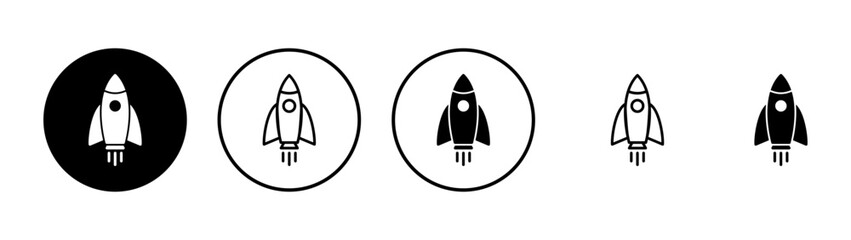 Rocket icon vector. Startup sign and symbol. rocket launcher icon