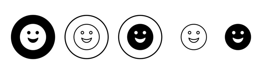 Obraz premium Smile icon vector. smile emoticon icon. feedback sign and symbol