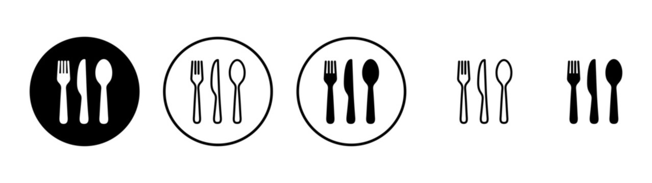 spoon and fork icon vector. spoon, fork and knife icon vector. restaurant sign and symbol