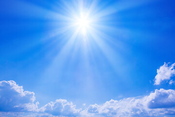 青空に太陽