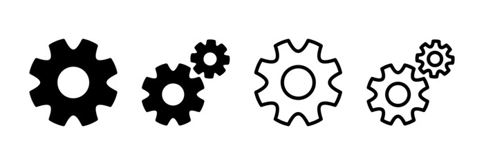 setting Icon vector illustration. Cog settings sign and symbol. Gear Sign