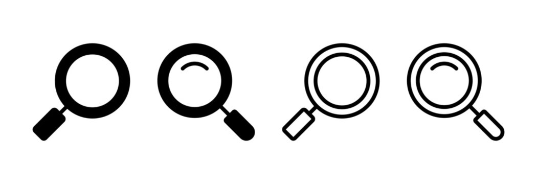 Search icon vector illustration. search magnifying glass sign and symbol