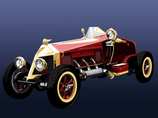 drawing salmson car ,old red car,antique,transportation