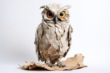 Obraz premium Owl animal paper bird.