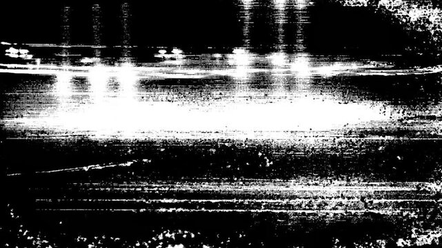 Seamless Loop Glitch Noise Background Video With TV Static and Distorted Scanlines