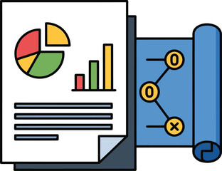 Business Analytics Chart with Graphs and Data Visualization for Reports