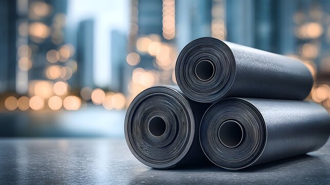Industrial Rolls Of Bitumen Membrane For Flat Roof Waterproofing Protection On Site