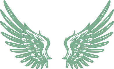 Simple Angel Wings Clipart