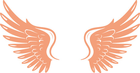 Simple Angel Wings Clipart
