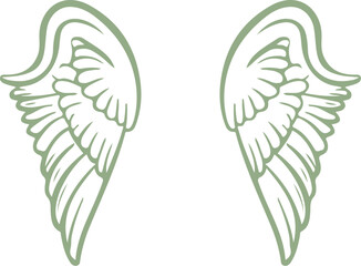 Simple Angel Wings Clipart