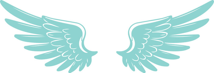 Simple Angel Wings Clipart