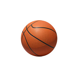 Fototapeta premium A close up view of a basketball on a black background