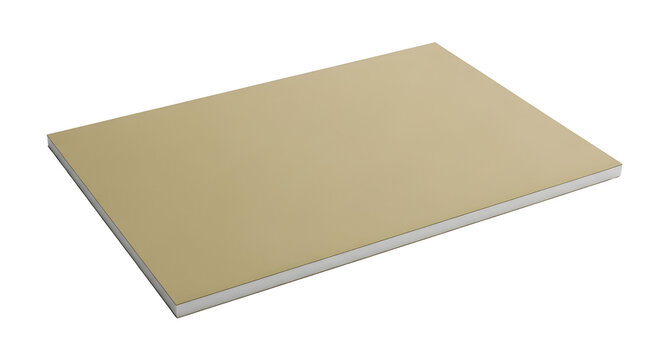 Gypsum Drywall Plasterboard Building Material Sheet Isolated on White Background