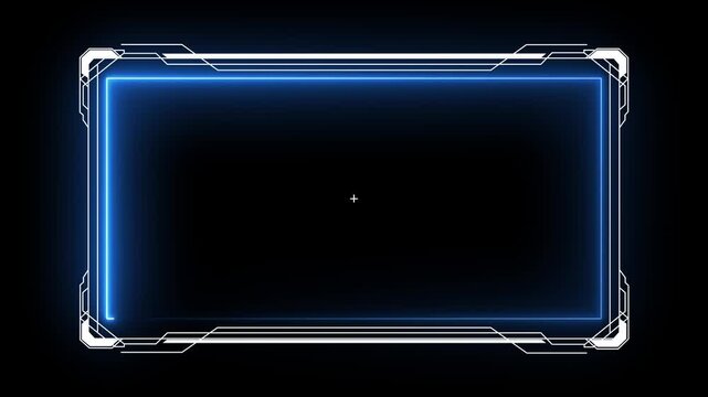 HUD display screen frames, info boxes and UI interface of future technology, modern user interface elements, hud control panel. High tech screen digital hologram window, gaming menu cyber video..
