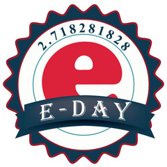 Round sticker - e-Day