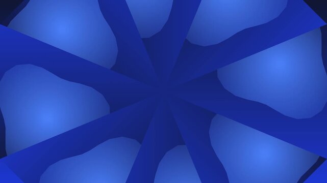 motion graphic of  blue seamless twirl tunnel illusion with dynamic curve animation