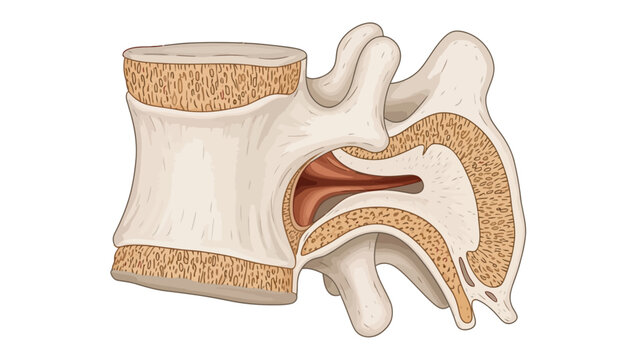 Human spine vertebrae anatomy.