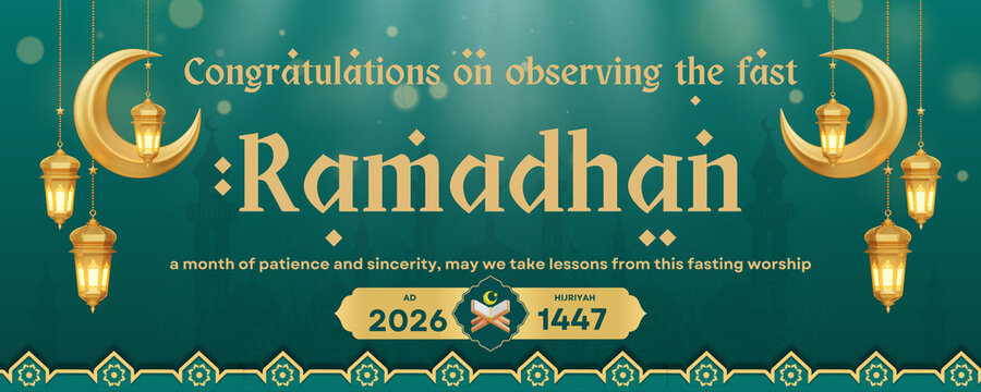 Happy Fasting - Ramadhan 1447 H Banner 02 - 1