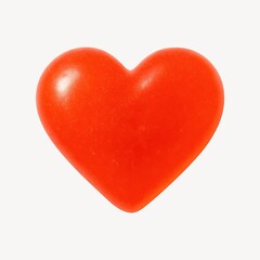 Fototapeta premium Vibrant red heart illustration.