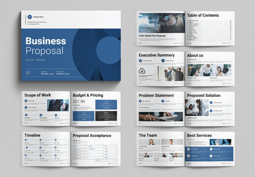 Business Proposal Template Landscape