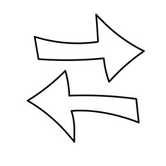 Simple arrow icon　thick