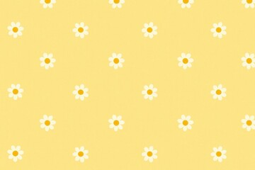 Cheerful daisy pattern background