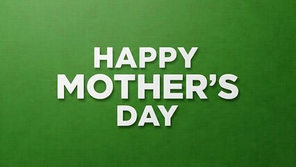 Obraz premium Happy mother's day greeting card with elegant typography and floral wishes design