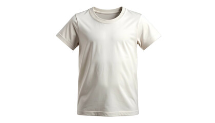 White T-Shirt Front View Isolated.