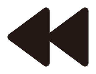 巻き戻しのシンプルアイコン