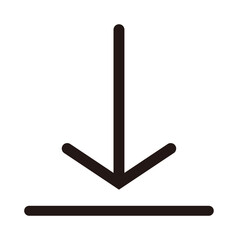 ダウンロードのシンプルアイコン