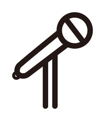 マイクのシンプルアイコン